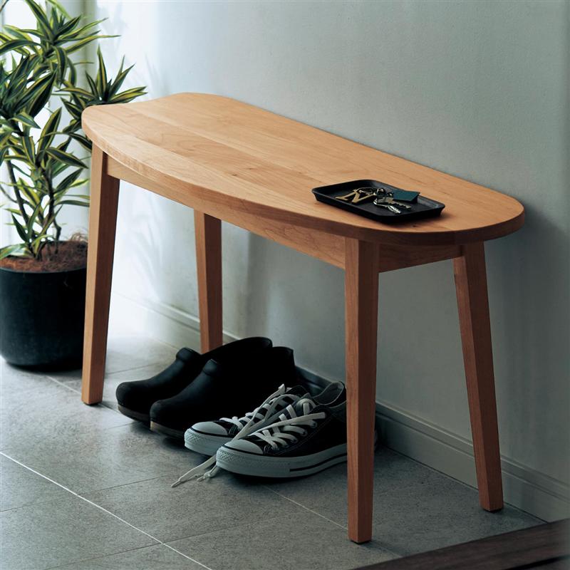 公式 Belle 家具 インテリアのベルメゾン 玄関収納 店 Maison ベルメゾンデイズ ベルメゾン 天然木アルダー材でつくったベンチ Belle Maison Days家具 収納 玄関 エントランス 家具 インテリアのベルメゾン