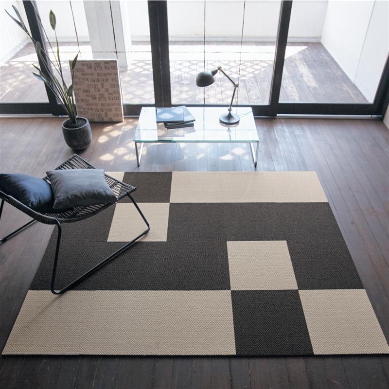 33 割引珍しい ラグ おしゃれ タイルカーペット ジョイントマット カーペット 業務仕様の防炎 静電タイルカーペット 同色16枚 ストライプ カラー ダークグレー カーペット ラグ マット 家具 インテリア Solcaloja Med Ec