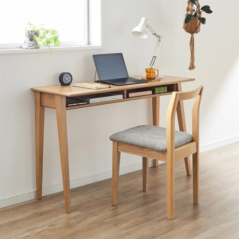 楽天市場】【送料無料】 パソコンデスク 幅 120 奥行 40 オーク 天然木