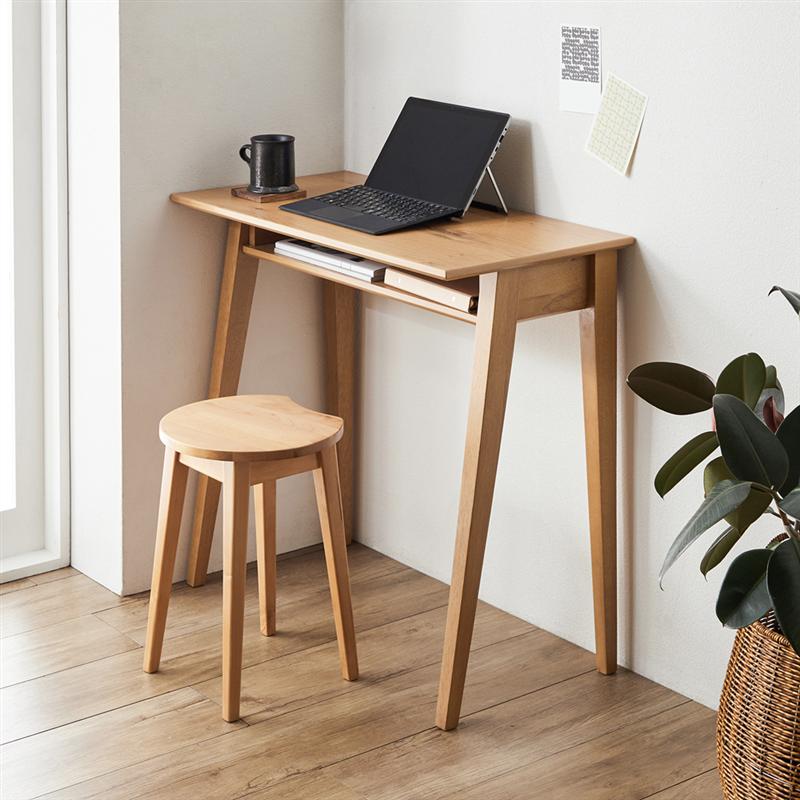 楽天市場】すっきりデザインのオーク材パソコンデスク◇ 幅80cm