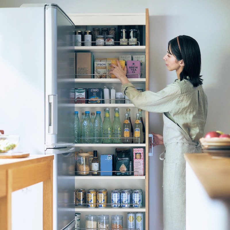 隙間収納 リバーシブル キッチン 隙間 ワゴン 「Aタイプ／幅10