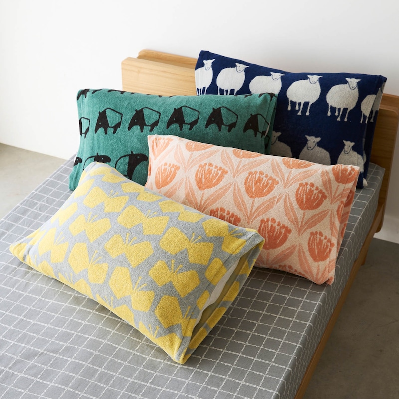 楽天市場】北欧調デザイン 綿混 のびのび 枕カバー 動物柄 花柄 | 35cm