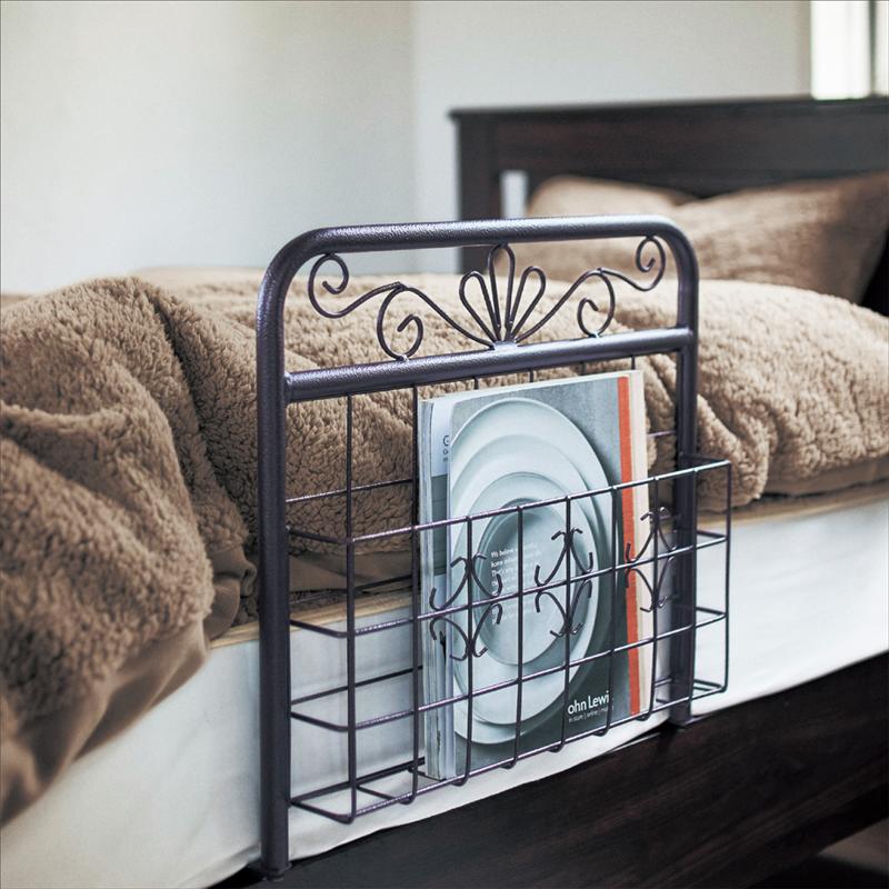 楽天市場】ベッドガード マガジンラック付き ◇ 高さ35cm 幅50cm 奥行