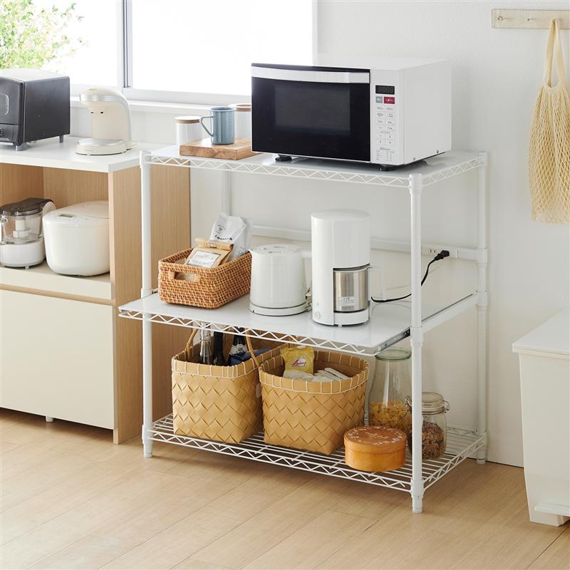 楽天市場】ベルメゾン レンジ台 「 A 」(タイプ)◇ 収納 収納用品