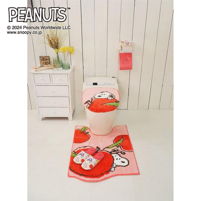 【楽天市場】【店内ほぼP5倍! ~2/11 23:59】ピーナッツ/PEANUTS トイレマット/フルーツ 「スヌーピー」 裾ロングマット ...