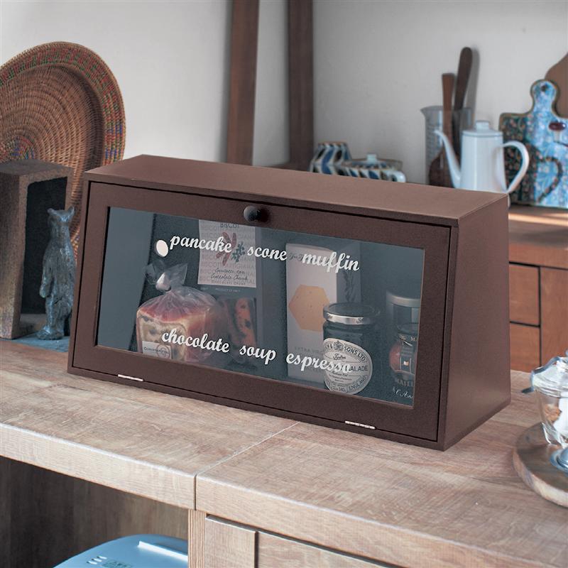 楽天市場】ベルメゾン ショーケース風ブレッドケース ダークブラウン