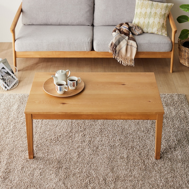 ナチュラルウッド 長方形テーブル 120cm×55cm ベルメゾン ナチュラルウッド 長方形テーブル 120cm×55cm ベルメゾン