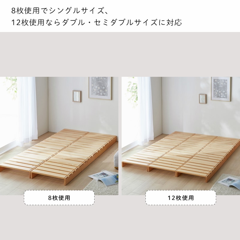 20%OFF! 3/3 20:00-3/11 9:59】ベッドフレーム パレット風 すのこ