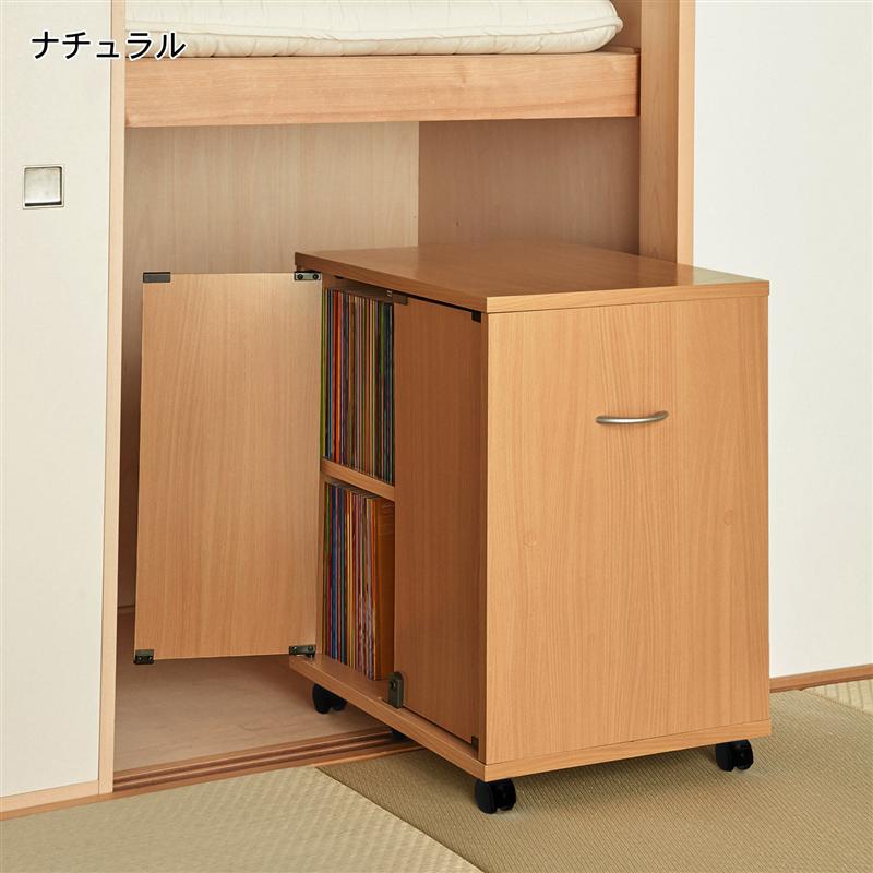 ベルメゾン 押入れ＆クローゼットに入る同人誌ワゴン 「 ナチュラル ブラウン ホワイト 」◇ 家具 ファニチャー ワゴン 収納ワゴン キャスターつき カート 新生活 ◇
