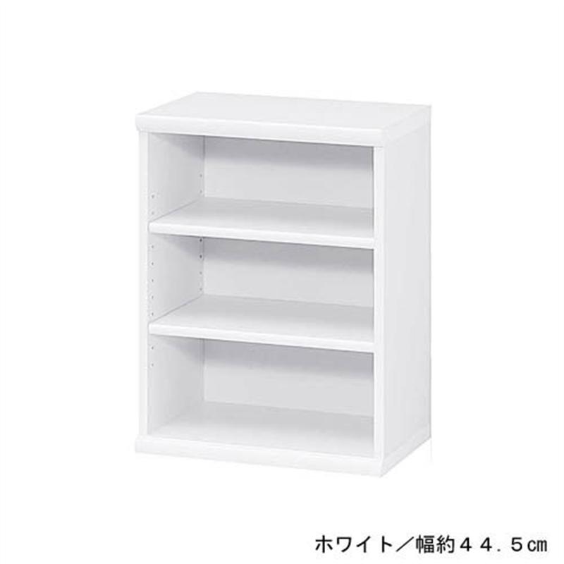 ベルメゾン オープンラック・本棚（高さ60・88.5cm） 「 ウェンジブラウン ダークブラウン ナチュラル ホワイト ライトナチュラル 」◆ B/44.5&times;60 F/29&times;88.5 ◆ ◇ 収納 収納用品 ラック シェルフ 棚 たな 新生活 ◇｜家具・インテリアのベルメゾン