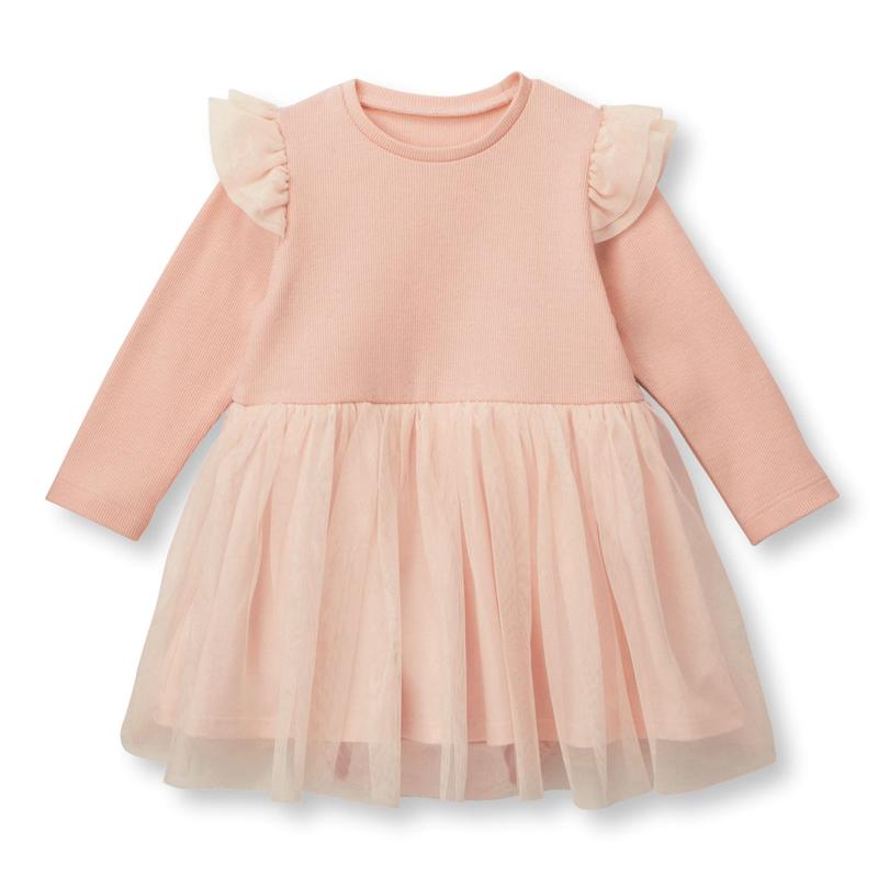 楽天市場 ベルメゾン チュール切替え ベビー ワンピース ピンク 70 80 90 子供服 キッズ 女の子 ベビー服 ガールズ おでかけ ベルメゾン ママ