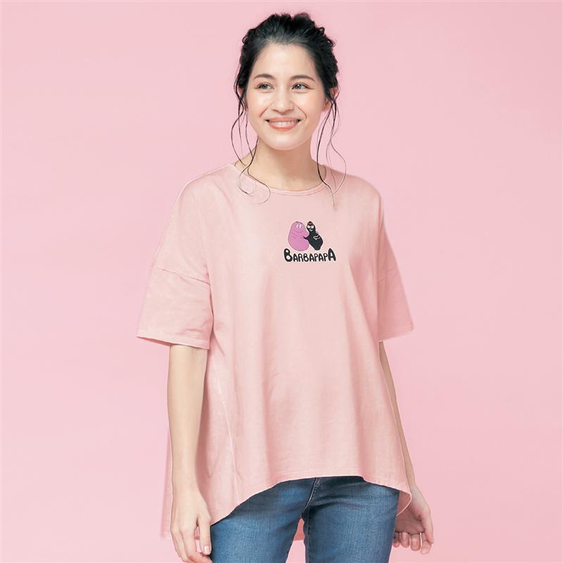 楽天市場 ベルメゾン マタニティ服 マタニティ カットソー ビッグ Tシャツ バーバパパ バーバママ マタニティm L マタニティ 妊婦 ママ 妊娠 チュニック ワンピース かわいい おしゃれ ベルメゾン ママ