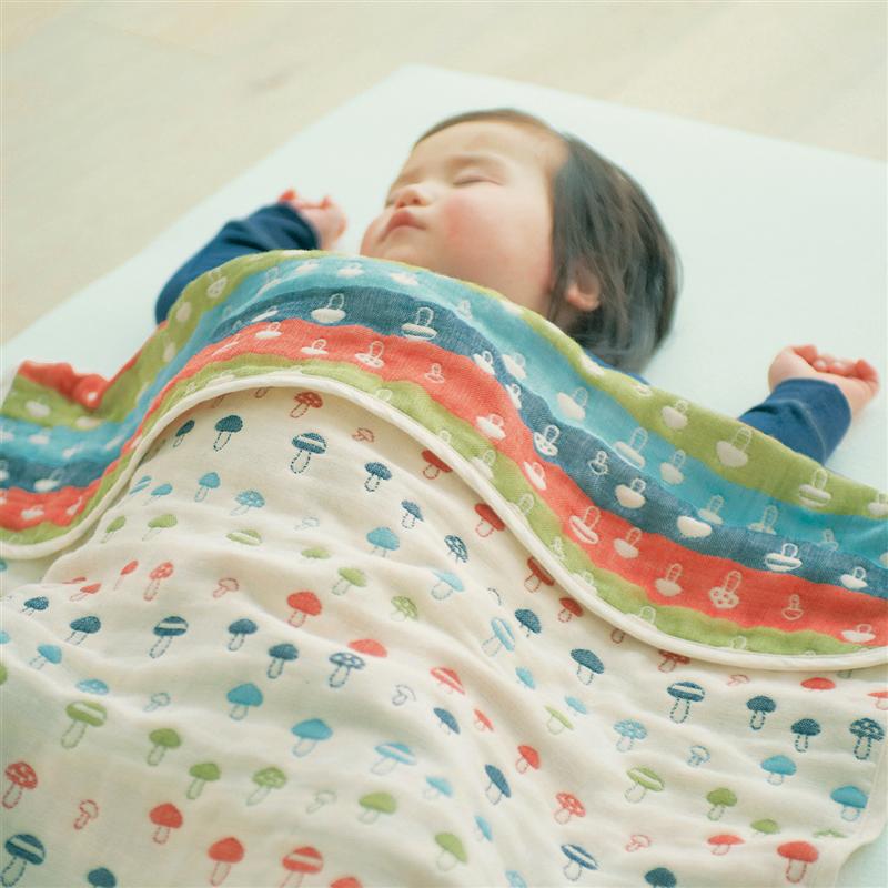 三河木綿 ふわふわ 6重 両面使い ガーゼケット ◆ ハーフケット ／約100×140cm◆ ◇ ベビー ベビー用 寝具 ベビー寝具 ベビー用寝具 ブランケット タオルケット おしゃれ 可愛い かわいい ペット ベルメゾン 4,565円