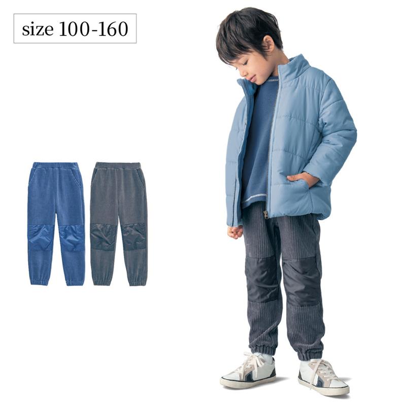 楽天市場】ひざ強化 ニット コーデュロイ パンツ ◇ 100-130