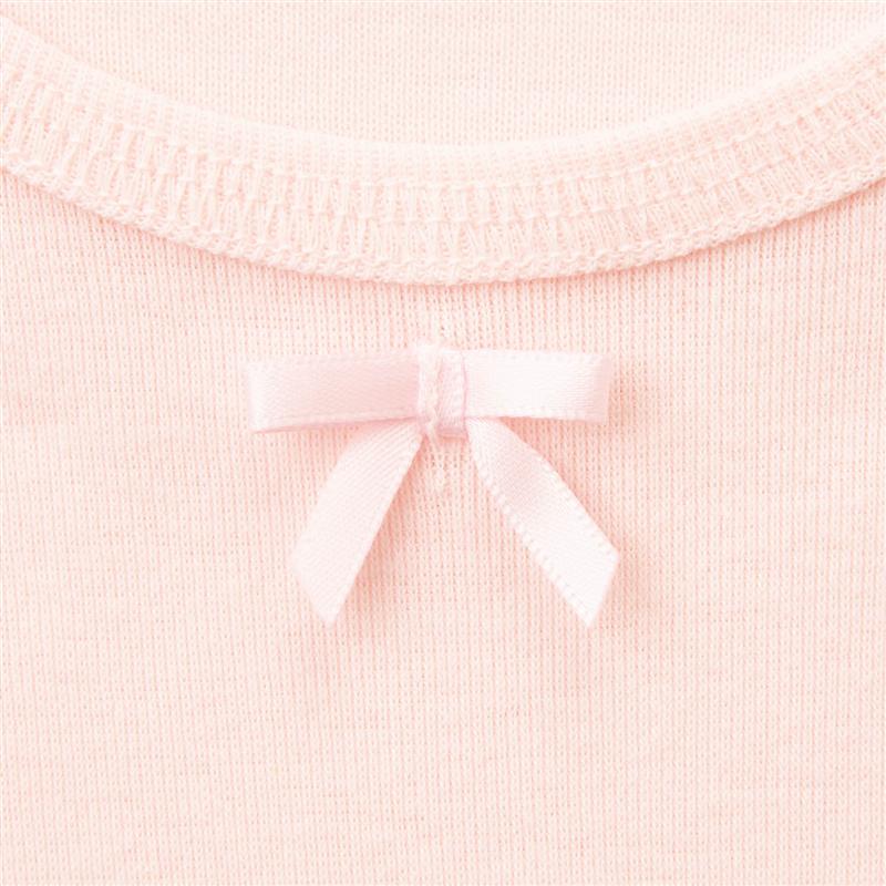 【人気商品★ジータ/GITA】3枚セット ソフのび 半袖 Tシャツ ◆ 80 90 100 110 120 130 ◆ ◇ 子ども 子供 ベビー キッズ こども服 子供 子供服 肌着 下着 女の子 春 秋 冬 無地 リボン付 通学 通園 保育園 幼稚園 小学生