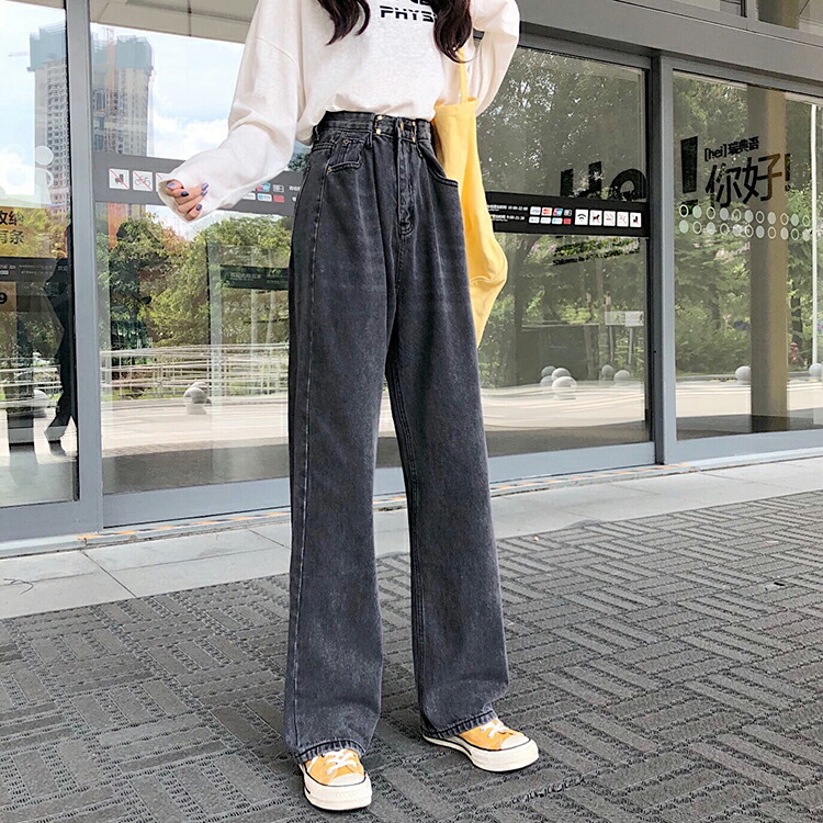 ハイウエスト ワイド デニム ゆったり パンツ 春 秋 韓国 nr8546 楽天市場】【送料無料】 ハイウエスト ワイドパンツ デニム 夏