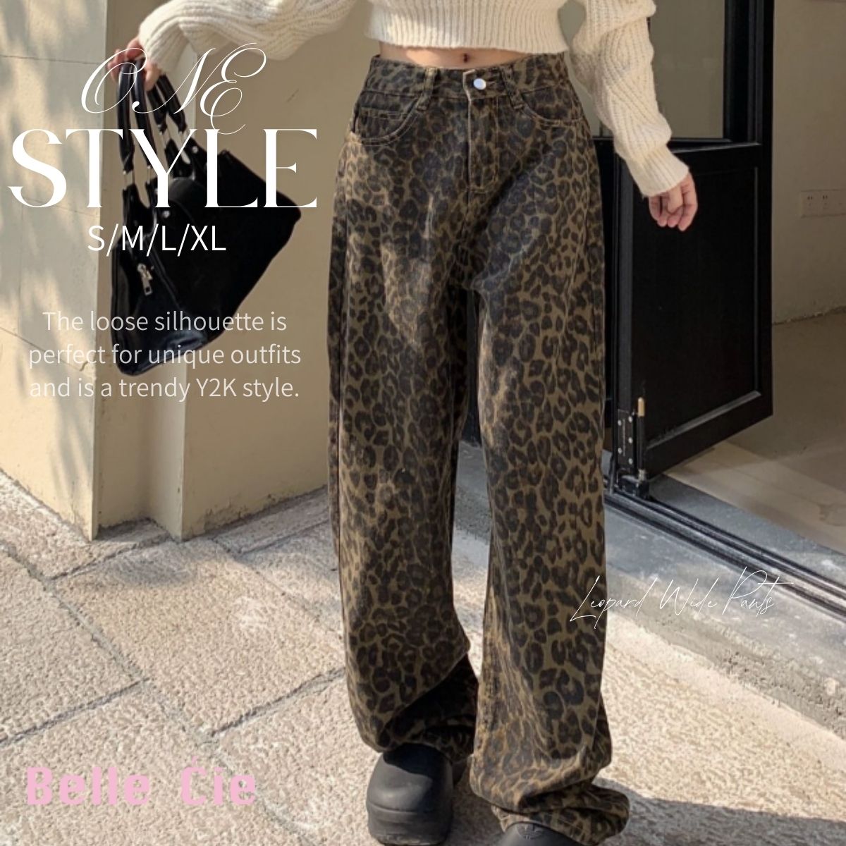 楽天市場】ワイドパンツ レオパード 豹 ヒョウ 柄パン ストレート Y2K