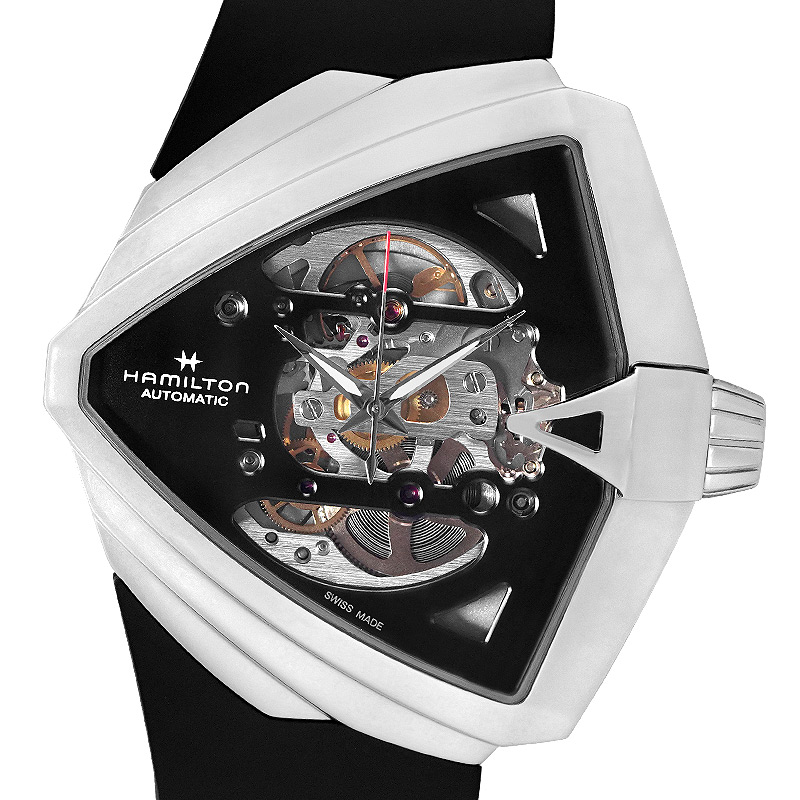 【保証書2025年6月記載】HAMILTON ハミルトン ベンチュラ XXL スケルトンオート H24625330【中古】