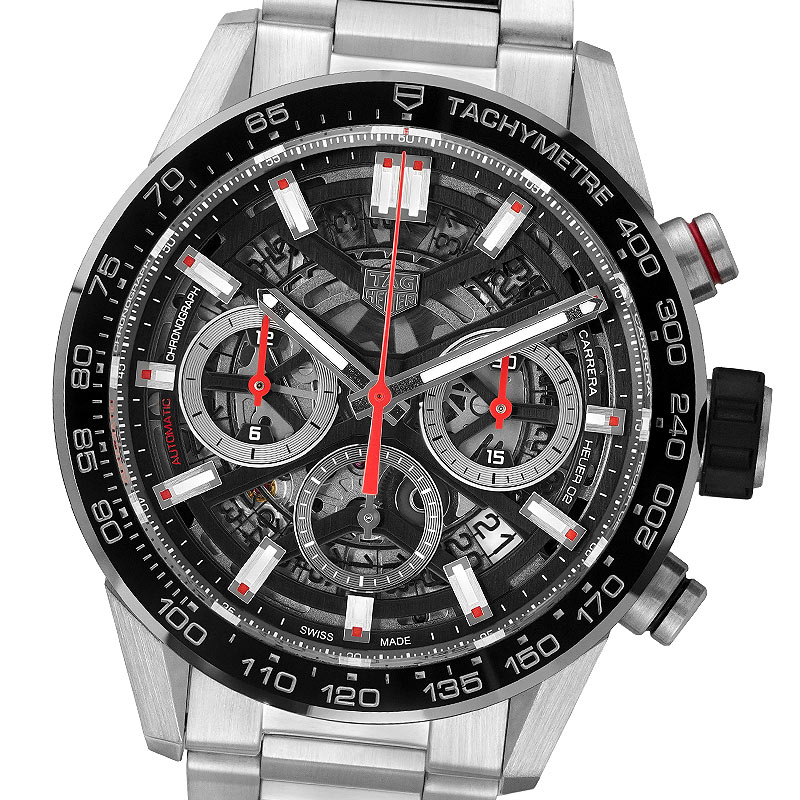 【美品】【箱・保証書付】TAG HEUER タグ・ホイヤー カレラ キャリバーホイヤー02 クロノグラフ CBG2010.BA0662【中古】