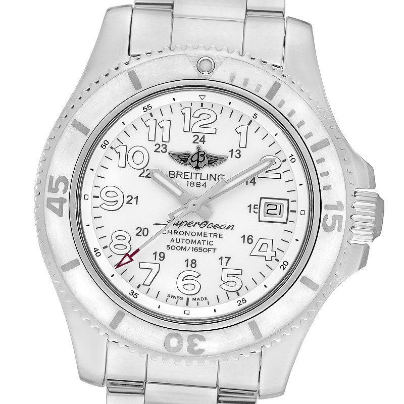 【2026年6月OH済み】【箱・お墨付き付】【日本押さえる】BREITLING ブライトリング 百貨店大海原II 42 A17365D2/A766【中古】