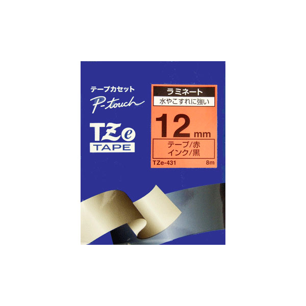 (まとめ) ブラザー ピータッチ TZeテープメタリックテープ 12mm 銀(つや消し)/黒文字 TZE-M931 1個 【×10セット】 送料無料 tze431.jpg
