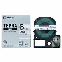 楽天市場】キングジム「テプラ」PRO用 純正テプラテープ／ST4K 透明