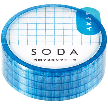 楽天市場 Soda15mm幅ホウガン Cmt15 001 幅15mm 5ｍ巻 方眼 ほうがん 貼ってはがせる透明フィルムのマスキングテープ キングジム King べるえぽ