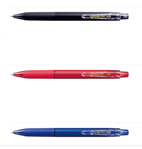 消せるゲルインクボールペン　ユニボールR:Eオープンクリップ（REアールイー）0.5mm・0.38mm　uni-ball R:E　URN-235-38/URN-235-05　黒（オフブラック）・赤（ローズレッド）・青（コバルトブルー）　URN235　三菱鉛筆