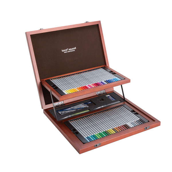 ステッドラー　カラト　アクェレル水彩色鉛筆　クリエイティブボックス　全60色セット　125W60-1
