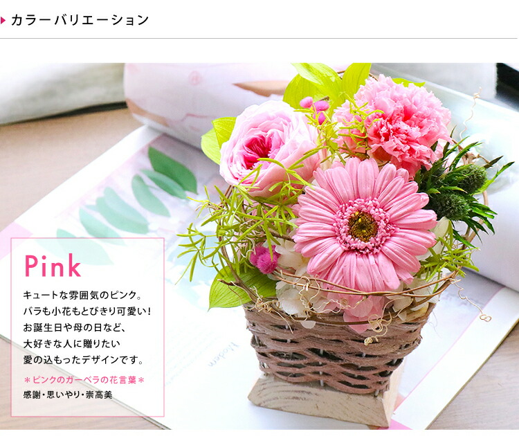 最安値に挑戦 楽天市場 母の日 21 プレゼント 花 誕生日 プリザーブドフラワー ガーベラバスケットアレンジメント Arg 送料無料 花 ギフト プレゼント 母の日 父の日 敬老 誕生日 結婚 両親贈呈 開業 開店 新築 退職 異動 内祝い 歓送迎 ケース入り オーダー可能