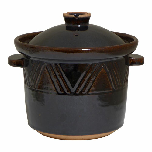 楽天市場】土楽窯 織部釜8寸 : ベルセーブ