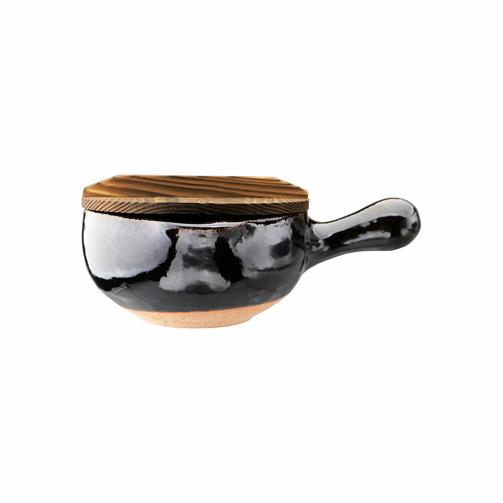 楽天市場】土楽窯の土鍋 片手鍋 7寸 シダ模様 : ベルセーブ