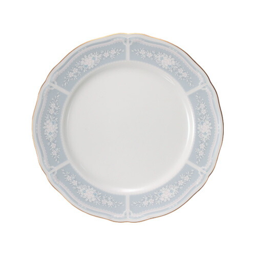 楽天市場】ノリタケ レースウッドゴールド 18cmプレート ブルー
