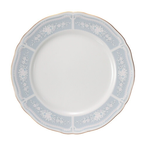 楽天市場】ノリタケ レースウッドゴールド 18cmプレート ブルー