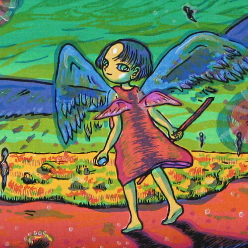 楽天市場】風鈴丸 額付き木版画 真夜中の三角公園 1993年 : ベルセーブ