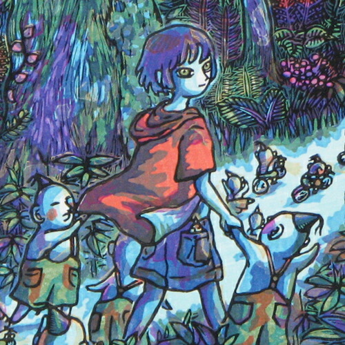 風鈴丸 うたたね森 楽天市場】風鈴丸 額付き木版画 うたたね森 2000年 : ベルセーブ