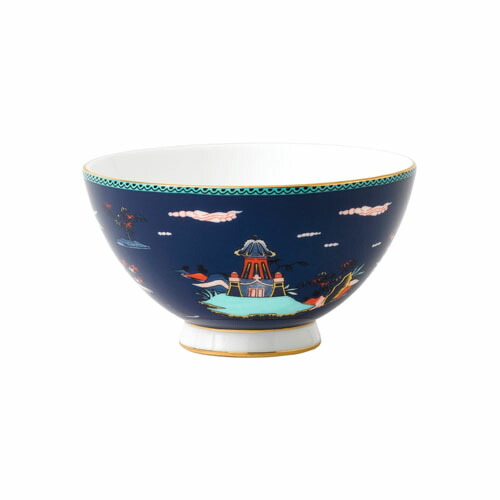  ワンダーラスト スモールボウル　2点　ホワイト　ブルー　ロココ Wedgwood ワンダーラスト スモールボウル2点ホワイトブルーロココ