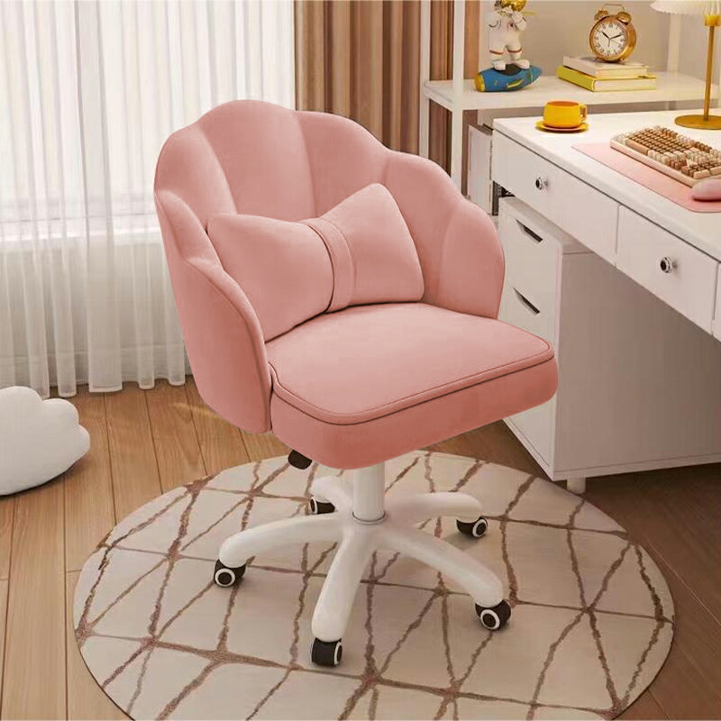 ピンク リボンデザイン 椅子 クッション付き ピンク リボンデザイン 椅子 クッション付き