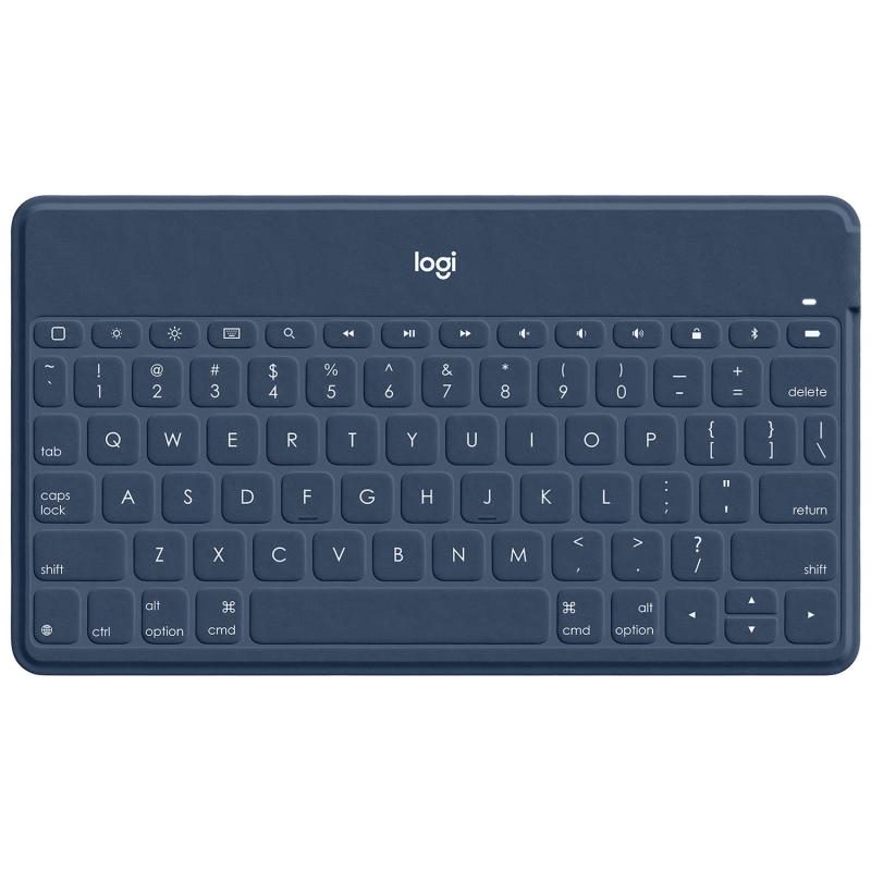 ロジクール KEYS TO GO ワイヤレス Bluetooth キーボード iK1042CB US配列 薄型 6mm 軽量 180g ワイヤレスキーボード iPhone iPad Apple TV 充電式 第10世代 第9世代 対応 耐水 無線 スマー
