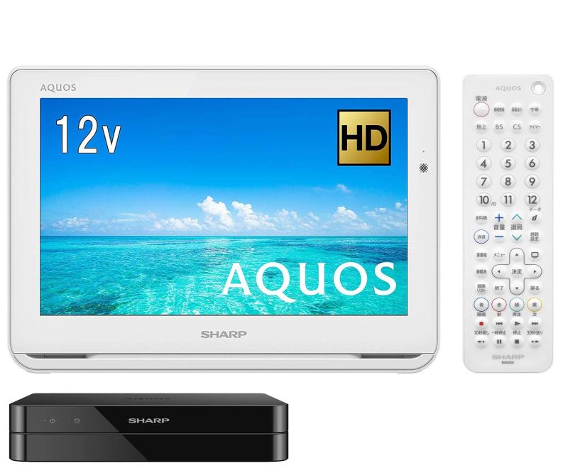 2020年製 SHARP シャープ 2T-C12AF-B AQUOS アクオス 防水ポータブル