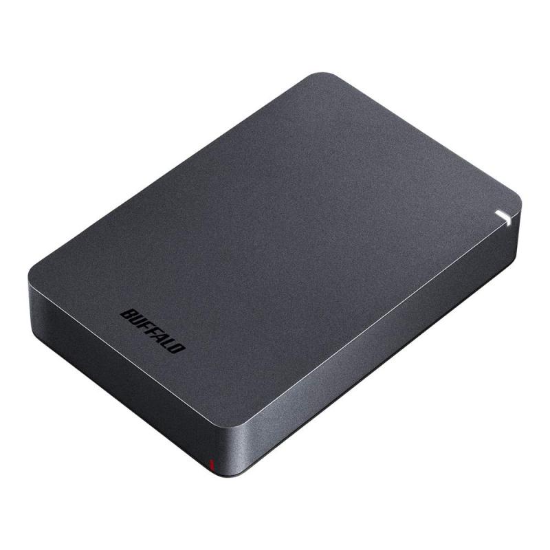 BUFFALO USB3.1(Gen.1)相応う 耐衝撃携帯型HDD 4肺結核 黒いこと 固定ディスク-PGF4.0U3-GBKA