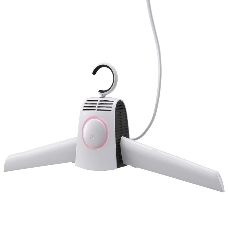 オーム電機 ドライヤーハンガー ハンガードライヤー ハンガー型ドライヤー 衣類乾燥機 シューズ乾燥機 AIR-KCS001-W 08-3880 OHM