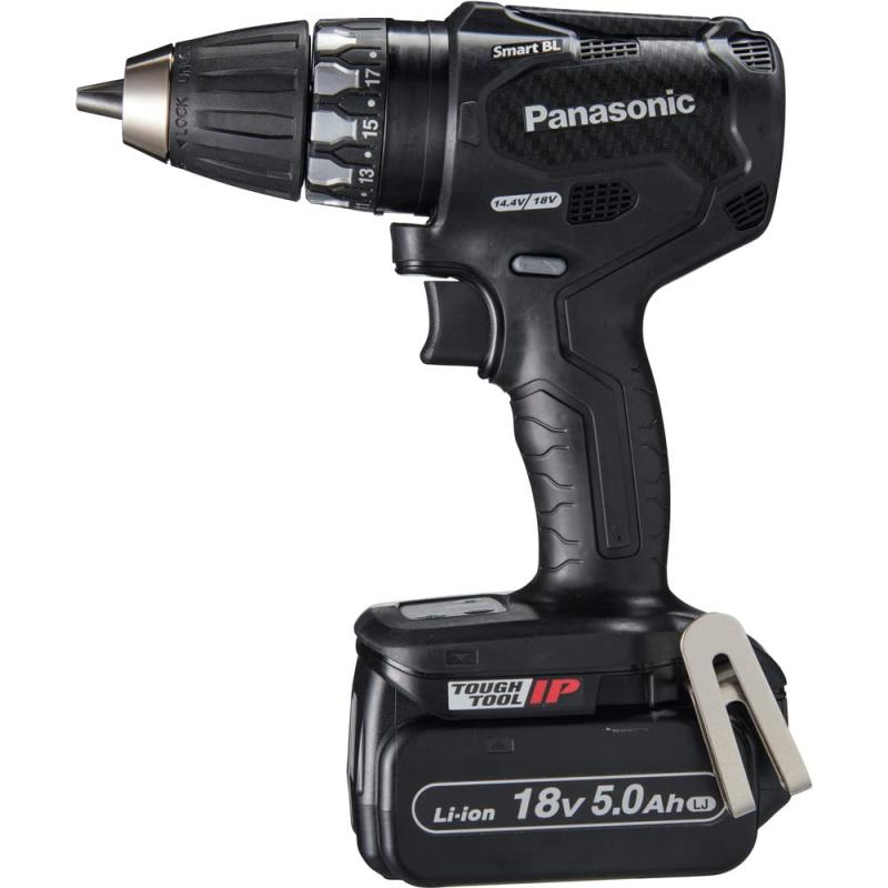 Ｐａｎａｓｏｎｉｃ 　デュアル　１８Ｖ５．０Ａｈ　充電式ドリルドライバー　黒 EZ74A3LJ2G-B