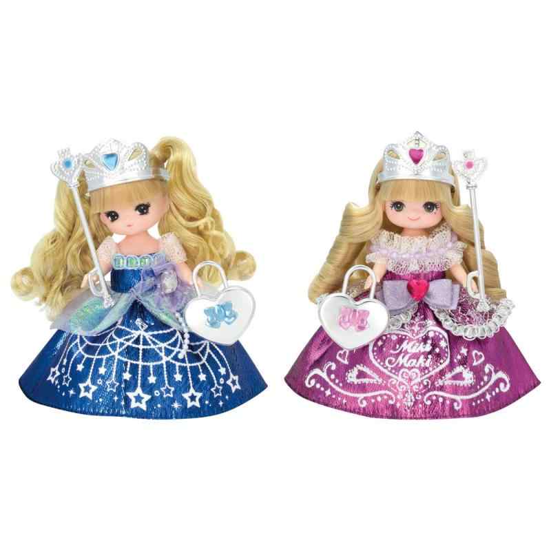 タカラトミー 『 リカちゃん ドール ゆめみるお姫さま ミキちゃんマキちゃん プリズムプリンセスセット 』 着せ替え お人形 おままごと おもちゃ 3歳以上 玩具安全基準合格 STマーク認証 Lic