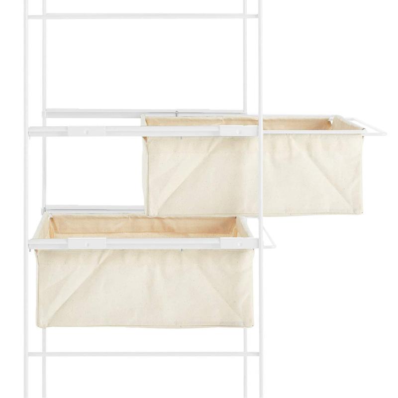 楽天市場】無印良品 スチールユニットシェルフ帆布バスケットセット