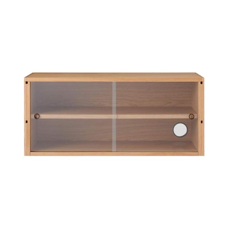 無印良品　木製キャビネット　ガラス扉　オーク材　幅８８×奥行４４×高さ８３ｃｍ Amazon.co.jp: 無印良品 木製キャビネット 幅88×奥行44×高さ83cm