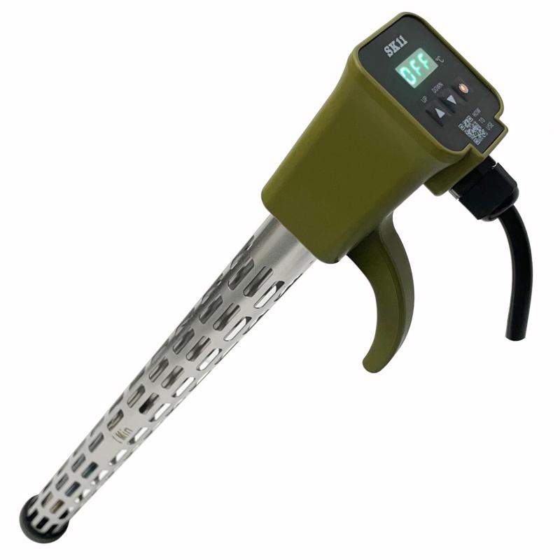 SK11(エスケー11) ダイアログボックス抑えつける暖房器(投げ込み暖房器) 井戸釣瓶やポリ貯蔵タンクの水を温める 脂製井戸釣瓶当て嵌める能力のある(脂製の切っ掛けは50度まで) L大きさ 長さ400粍 工事一こま ハウスクリーニ