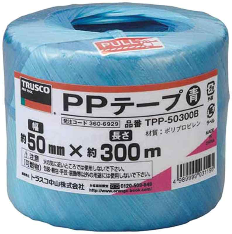 TRUSCO(トラスコ) PP磁気テープ 青 50mm×300m TPP50300B × 60巻 【入れもの売りわたす】
