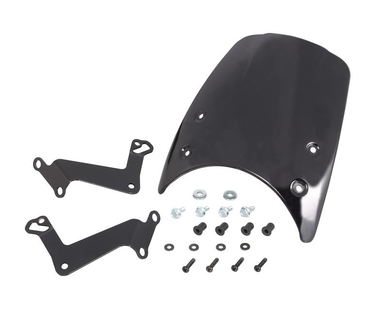 キタコ(KITACO) エアロバイザー (タイプ2/ダークスモーク) モンキー125(JB02/JB03/JB05) ダックス125(JB04/JB06) ポリカーボネート製 670-1300200