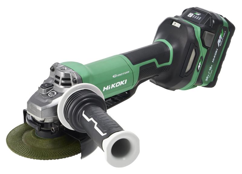 HiKOKI(ハイコーキ) 36V 充電式 ディスクグラインダ G3613DD トイシ径125mm バッテリー2個・充電器・システムケース3付 パドルスイッチ キックバック軽減システム ダイヤル式無段変速機能 G3613DD(2X